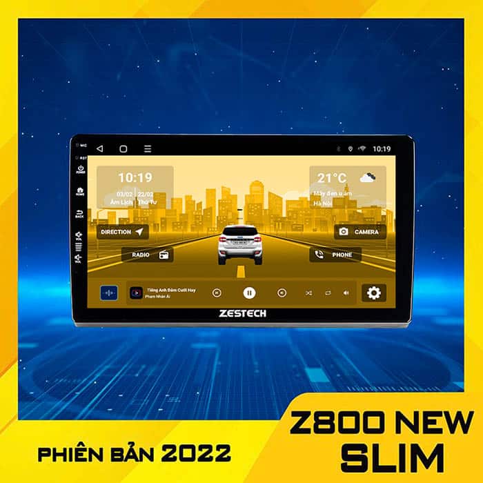 màn hình android zestech z800 new slim
